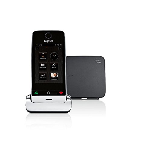 Gigaset SL910 Telefon - Schnurlostelefon / Mobilteil - mit Farbdisplay / Design Telefon / schnurloses Telefon - Freisprechen - schwarz