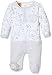 Pumpkin Patch Unisex Baby Mock Tee All-In-One With Feet Plain Footies, Off-White (Milk), 0-3 Months (Manufacturer Size:0-3M)