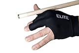 Handschuh Elite, 3-Finger, schwarz, offene Spitzen