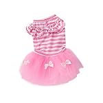 MagiDeal-Abito-Cane-Elegante-Arco-Sveglio-Della-Banda-Del-Vestito-Principessa-Gonna-Di-Pizzo-Abbigliamento-per-Animali-Cucciolo-Gatto-Rosa-XS