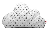 La Fraise Rouge 155400 Wolkenkissen Avel, kuschelweich mit grauen Sternchen, hellgrau