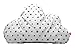 La Fraise Rouge 155400 Cloud Cushion Avel with Grey Stars Design), Light Grey