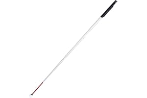 VISIONU 30cm-150cm Alluminio Bastone Bianco Telescopico,7 Sezioni, Con 2 Punta Roller,Per Non Vedenti