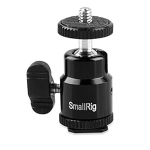 NEEWER Mini Supporto con Testa a Sfera in Alluminio Girevole a 360° con Base Filettata