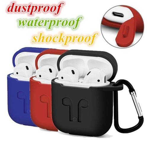 Preisvergleich Produktbild Neue mode apple zubehör bluetooth kopfhörer tragbare airpods silikon staubdicht kopfhörer protector abdeckung mit schlüsselbund