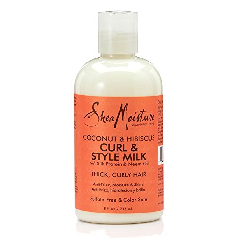 Shea Moisture Coconut und Hibiscus Curl und Style Milk, 1er Pack (1 x 236 ml)