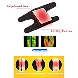 awhao-123 Coussin chauffant pour genou - Support pour genouillère chauffant au genou pour traitement chaud ou froid, avec 3 réglages de température, soulagement de la douleur pour adultes et skilful