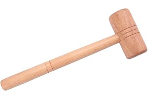 CYRANK Maglio di legno, martello di legno a doppia faccia per la riparazione di gioielli