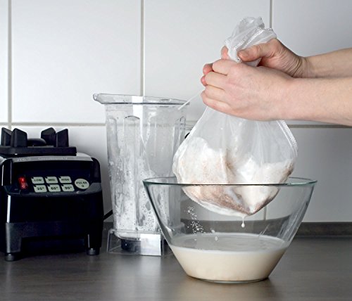 Nussmilchbeutel / Passiertuch zur Herstellung veganer Milchalternativen und vielen weiteren Anwendungsmöglichkeiten aus 100% Nylon - 3