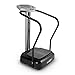 Price comparison product image Klarfit Goodvibe Vibration Trainer Vaibrations Plate Training Computer Monitor Heart Rate Beat Meter Rolls Black black