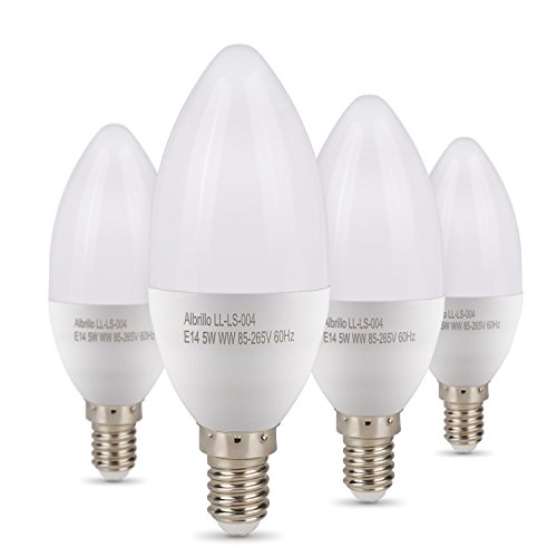 Preisvergleich Produktbild Albrillo E14 LED Leuchtmittel 5W erstatt 60W warmweiß, 4er Pack