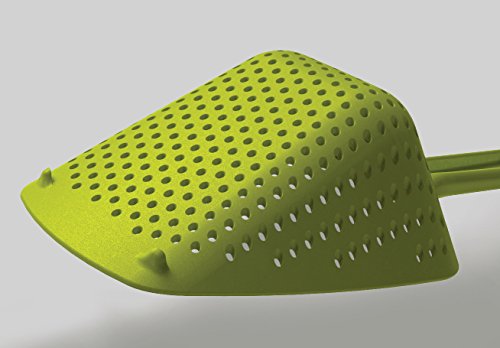 Joseph Joseph JJ381 Scoop Plus hitzebeständiges Löffelsieb XL mit Topfhaken, grün - 2
