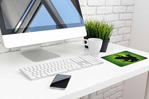 Silent Monsters Gaming und Office Mauspad 24 x 20 cm, Mousepad Design: green frog - 2