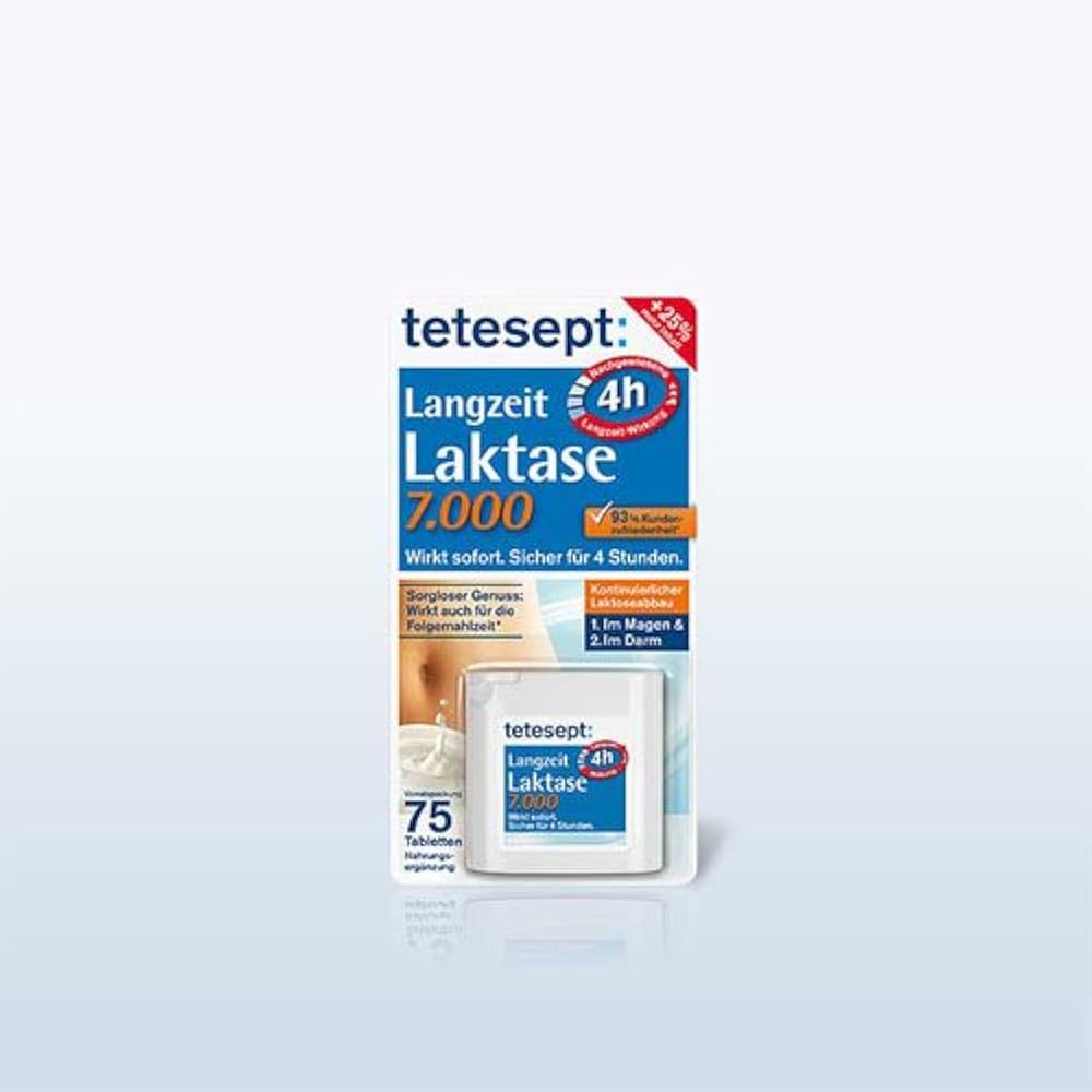 TETESEPT Langzeit Laktase 7.000 Tabletten, 1x75St.