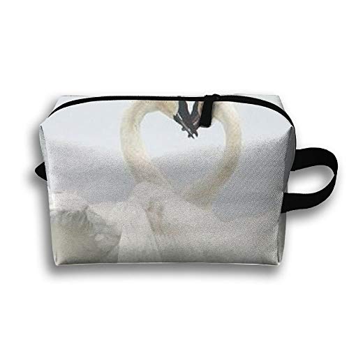 Unisex Tourist Bag Swan DanceMultifunction Travel Makeup Bag With Zipper Cosmetic Pouch Bags