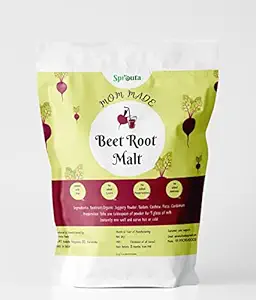 Sprouta Homemade Beetroot Malt 250g Instant Health Drink No Preservatives/Addictives/Artifical Colours/Artificial Flavours