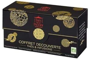 THES DE LA PAGODE Thés de la Pagode - Coffret découverte « Empire Céleste » - Edition de Noël – Mélange de 5 thés et infusions - Coffret dégustation Festif
