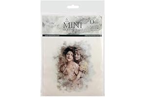 ITD Collection - Mini Papier de Riz Set de Création (6 Feuilles), Découpage de Papiers de Riz pour Le Scrapbooking et Le Bricolage, Multicolore 14,8 x 14,8 cm (RSM022)- HS code 48021000