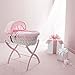 Izziwotnot Wicker Moses Basket Stand (Baby Pink)