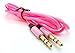 Price comparison product image Samsung Galaxy S8 Aux Cable, iPro Accessories® 3.5mm Premium Auxiliary Audio Cable (1. METER) AUX Cable for Galaxy S8 Aux Cable, [Auxiliary Cable] (Audio Cable) (PINK)