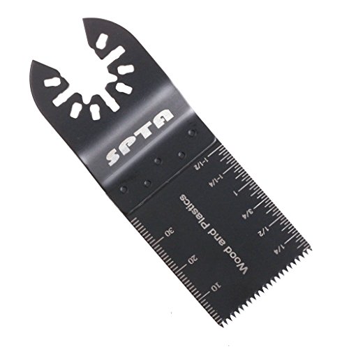 SPTA 14tlg Sägeblätter Sägeblattsortiment Multifunktionswerkzeug Multitool Zubehor für Fein Multimaster und Bosch Black und Decker Genesis Bosch Dremel Ridgid Ryobi Makita Milwaukee Dewalt Chicago Stainley Skil Haussmann Craftsman Multitool - 5