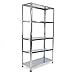 Price comparison product image Tolsen - Metal tier racking garage shelving for storage with 4 shelves 86x30x167cm