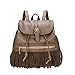 Produktbild Meaeo Rucksack Frauen Rucksack Solid Female Vintage Frauen Rucksack Travel Tassel Rucksack Schultaschen