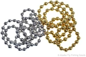 Veniard Fly Tying Eyes, Bead Chain for dumbell effect, For Fly Tying or Crafting, 3 size