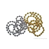 Veniard Fliegenbindende Augen, Perlenkette für Hanteleffekt, zum Fliegenbinden oder Basteln, 3 Größen, Gold, 3,2 mm