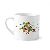 DIYthinker Taza polypedatid Ranas Verdes del café con Leche Mini cerámica Taza de cerámica...
