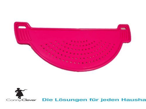 Abtropfsieb,Topfabgiess-Sieb, PINK UNIVERSALSIEB / NUDELSIEB AUS Kunststoff Farbe sortiert