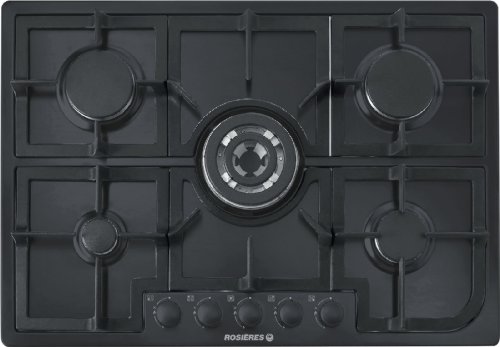 Rosieres RTG 75 Sqfpn Plaque de Cuisson Gaz Intégrable 75 cm Noir