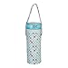 Universal Insulated Thermal Bag with Plastic Insert -- SINGLE BAG -- Baby Bottle Warmer & Cooler -- Fits Most Bottles -- BLUE FLOWERS