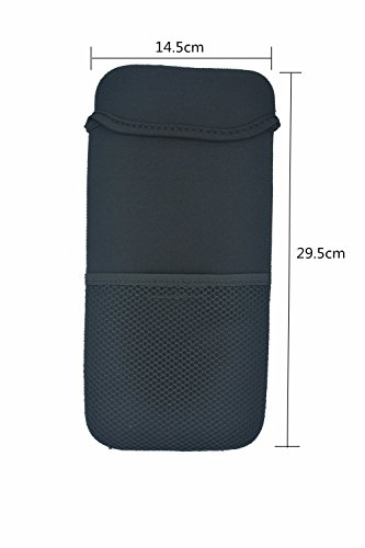 Case Wonder Schwarz Farbe Soft New Neopren Tragetasche Portable Schutz Ärmel Abdeckung Tasche Tasche für Logitech Wireless Touch Keyboard K400 Plus QWERTY UK Layout (K400 Plus) - 2