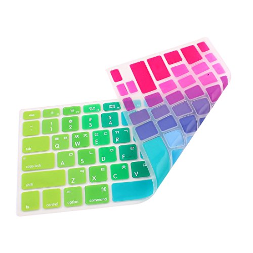 sourcingmap® Koreanisch Tastatur Hülle Abdeckung Multicolor für Macbook Air 13 15 43.2cm - 2