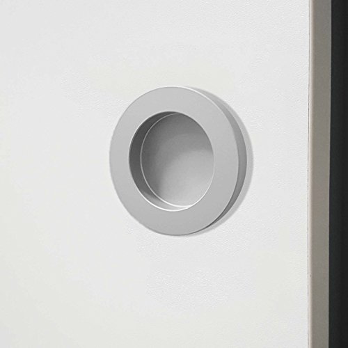 Zubehör Schiebetür Griffmuschel 2er Set Aluminium selbstklebend - 2