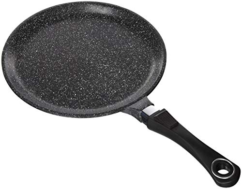 Pradel Excellence - 52403M - Poêle à Crêpes 28 cm "Façon Pierre" en Fonte Aluminium, tous Feux dont Induction