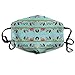 Price comparison product image LINGJIE Face Mouth Mask,Brahman Cattle Fabric Farm Ranch Design (2708) Breathe Healthy Face Mask for Dust, Allergy & Flu; Adjustable Ear Loops, Washable Antimicrobial