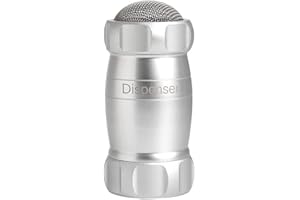 Tamiz de Azúcar Marcato, Tamizador de Cocina, Dispensador Harina y Especias, en Aluminio, Made in Italy. Modelo: Dispenser, Plata.