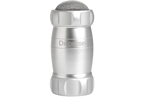 Marcato pulveriserad sockerspridare, kökssikt, pulverdispenser, även för mjöl och kryddor, i aluminium, tillverkad i Italien. Modell: Dispenser