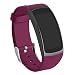 Produktbild Kmasic Kompatibel Gear Fit 2 Pro / Fit2 Armband, Silikon Bänder Ersatzband für Samsung Gear Fit 2 & 2 Pro Tracker- Weinrot
