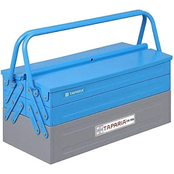 Dale Terbush デイル ブルームーン 外箱/カバー/サイン/COA付 Taparia CTB 1805 Steel Tray Cantilever Tool Box (Multicolour
