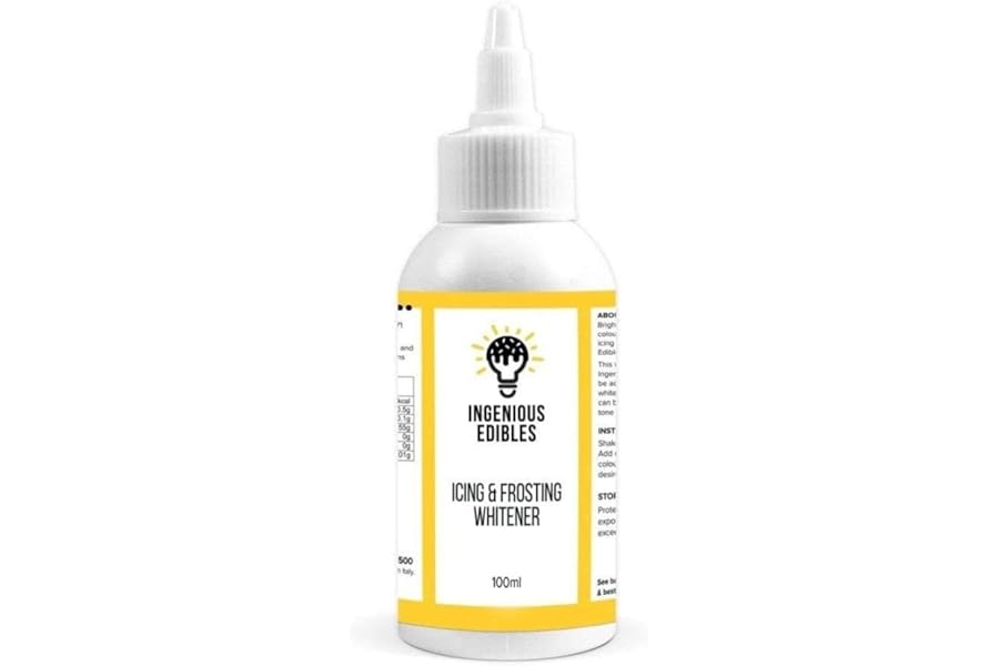 Ingenious Edibles Icing & Frosting Whitener, White Food Colouring, 100g