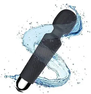 Citaaz Powerful Personal Mini Wand Massager - Quiet & Waterproof Electric Massage for Women - 20 Vibration & 8 Speeds - Travel Bag Included - Rechargeable Portable Magic Back Muscle Massager (Multi)