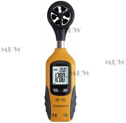MUW® XINTEST HT81 Digital Anemometer Handheld Travel Wind Speed Temperature Scale Gauge Meter 196-4900ft/min