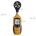 Produktbild MUW® XINTEST HT81 Digital Anemometer Handheld Travel Wind Speed Windmesser Temperature Scale Gauge Meter 196-4900ft/min