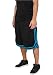 Produktbild Urban Classics Stripes Mesh Shorts TB243, color:black/turquoise/black;size:L