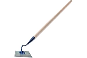 SOLADIRECT 12 cm Wide Hoe Swan Neck Cultivator - Heavy-Duty Solid Steel Dutch Hoe - Ideal for Digging, Weeding & Soil Cultivation and Aeration - Rust-Resistant Gardening & Landscaping Tool (With Handle)