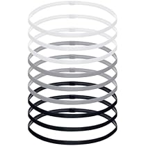 Hexchasty 9 Fasce Elastiche Sottili Per Capelli – Sportive Antiscivolo In Nylon, Unisex, Per Corsa, Yoga, Palestra (Nero)