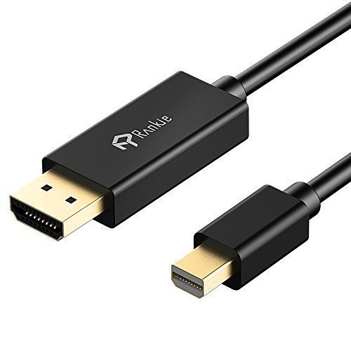 Mini DP auf HDMI Kabel, Rankie 1.8m Vergoldet MiniDP DisplayPort (Thunderbolt™ Port Kompatibel) to HDMI Kabel HDTV Cable (Schwarz) – R1101 - 5